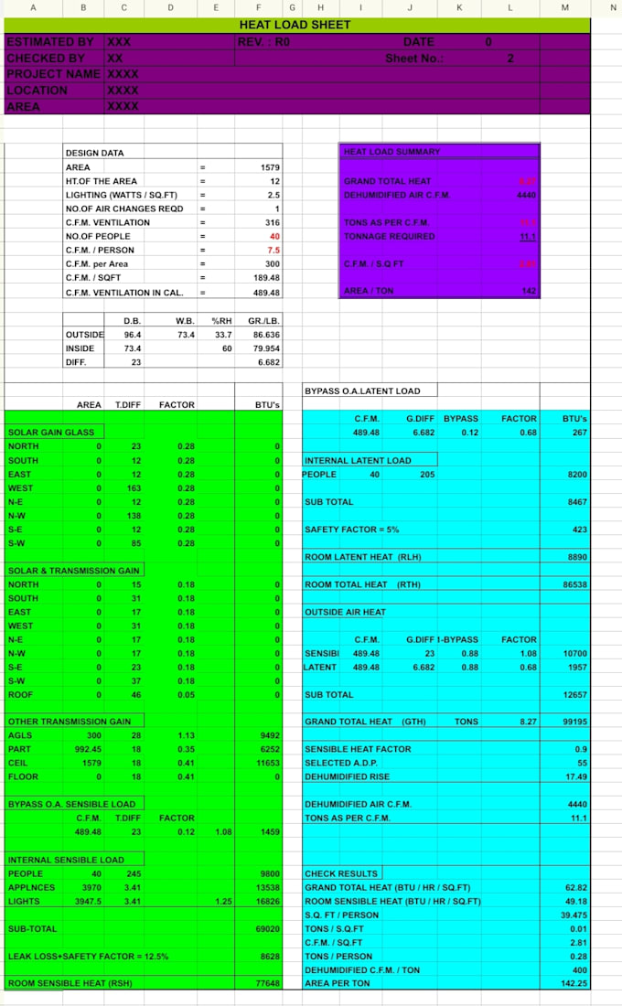 Bestseller - do heat load calculation