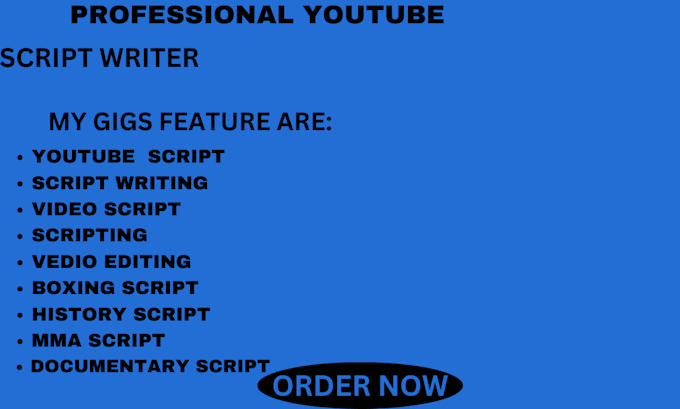 Gig Preview - Write nba youtube script,professional video script