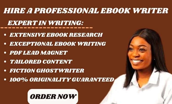 Gig Preview - Ghostwrite nonfiction or fiction ebooks with creativity expertise