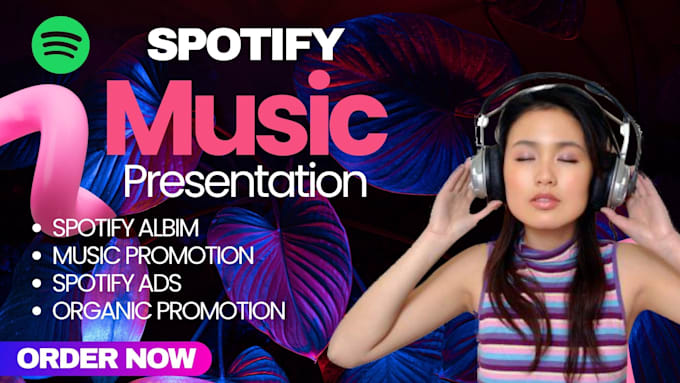 Gig Preview - Do organic music SEO for spotify music promotion, spotify album promotion