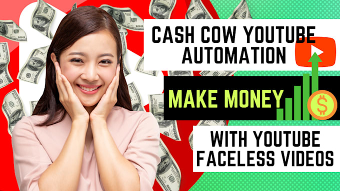 Gig Preview - Automate best cash cow videos cash cow youtube cash cow channel cash cow