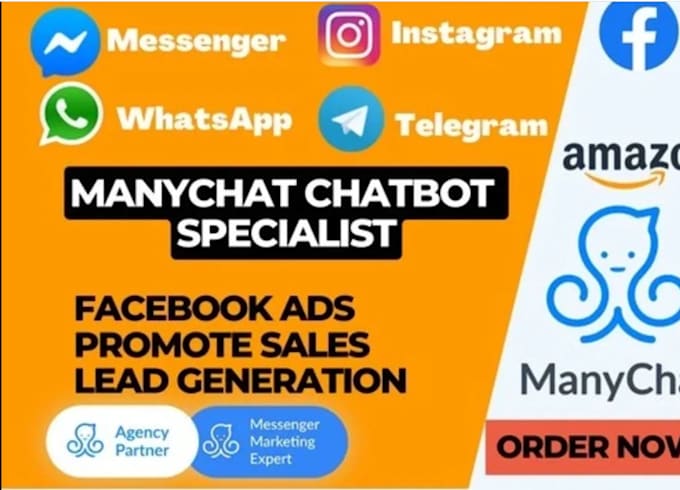 Bestseller - create facebook ads,facebok chatbot,notification bot,discord messenger,promotion