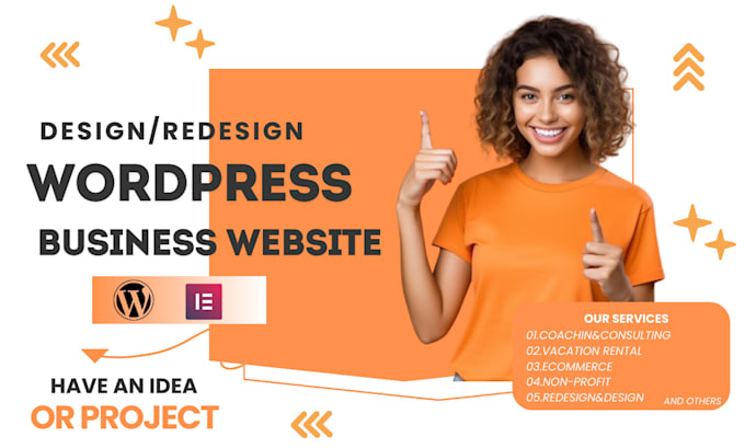 Gig Preview - Develop, design or redesign your wordpress business website