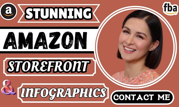 Gig Preview - Amazon listing infographic listing images design a plus content storefront ebc