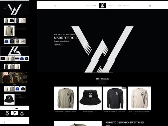 Bestseller - create your streetwear shopify website for your clothing brand store