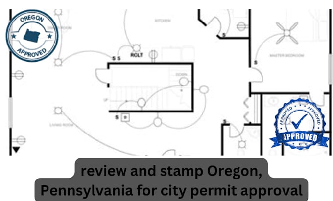 Gig Preview - Review and stamp oregon, pennsylvania for city permit approval