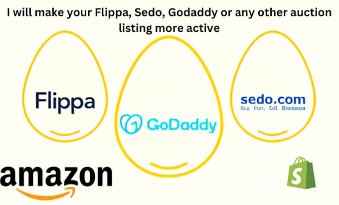 Gig Preview - Make your flippa ,sedo ,godaddy or any auction listing more active