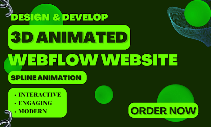 Bestseller - interactive 3d spline webflow website animation 3d animated website threejs gsap