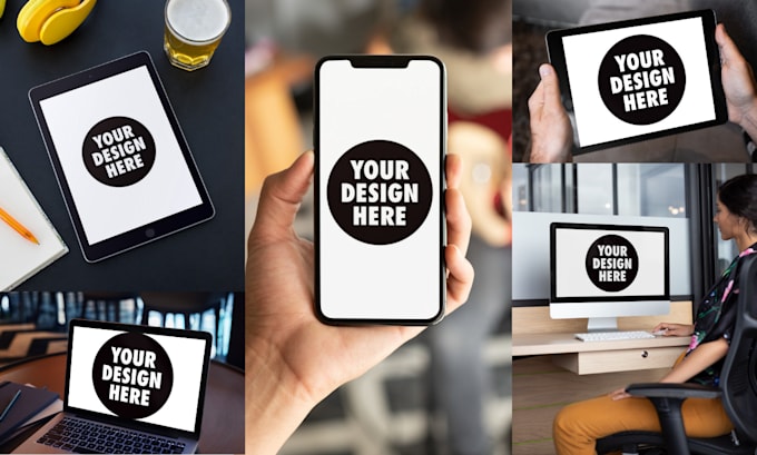 Gig Preview - Create 20 mockups of macbook iphone laptop apple watch device screen