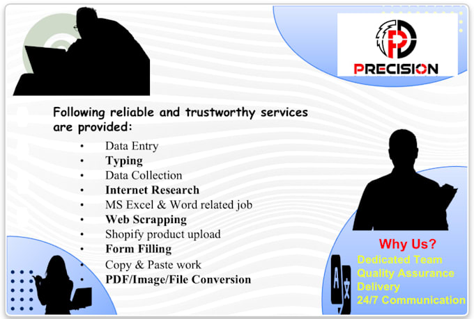 Bestseller - perform data entry, web research, copy paste, typing, convert pdf,image,word etc