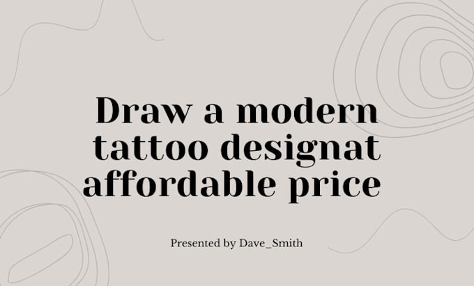 Gig Preview - Draw you a stunning tattoo  design