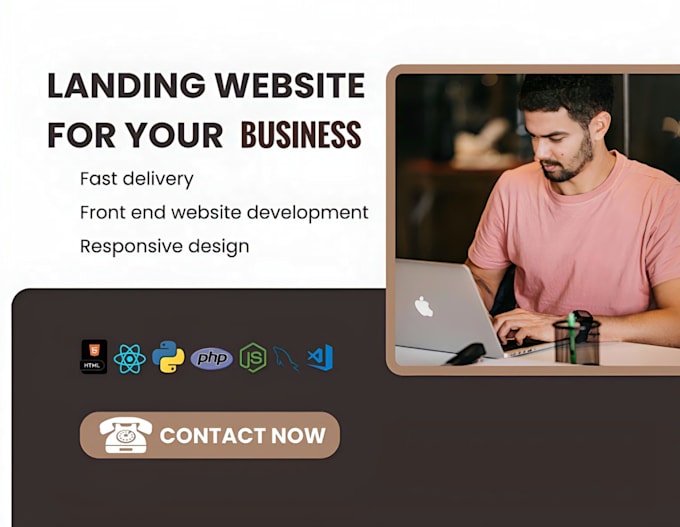 Gig Preview - Create modern and responsive landing page for your business