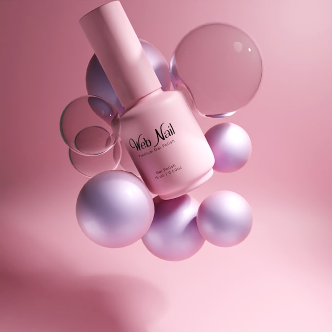 Gig Preview - Create a cosmetic product 3d bubble animation