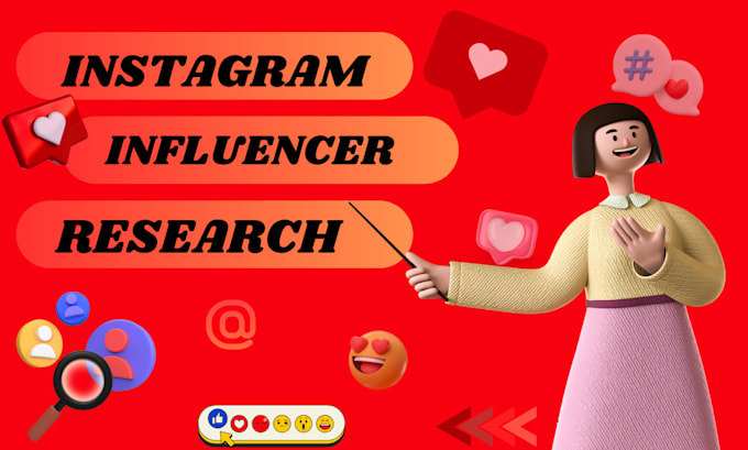 Gig Preview - Research instagram influencer for influencer marketing