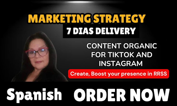 Gig Preview - Create your organic content strategy for tikok