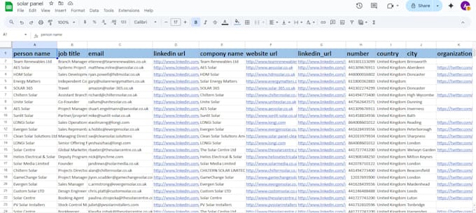 Gig Preview - Provide fresh soler leads and roofing leads from google map