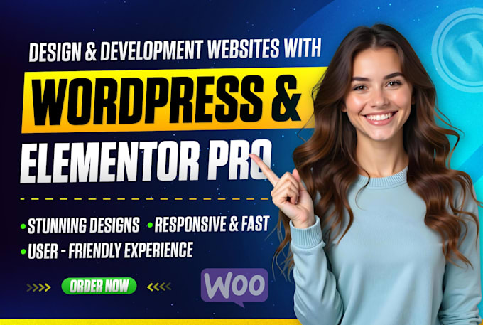 Gig Preview - Design and develop websites with wordpress elementor pro