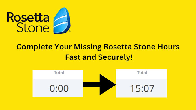 Gig Preview - Reach 30 hours in rosetta stone