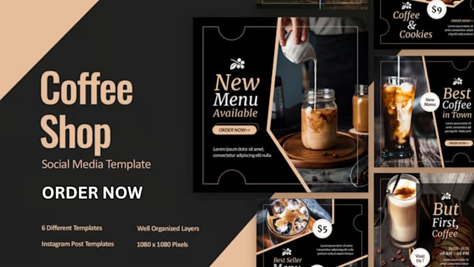 Gig Preview - Do restaurant bar menu,coffee shop menu,cafe,food menu,club,digital menu board