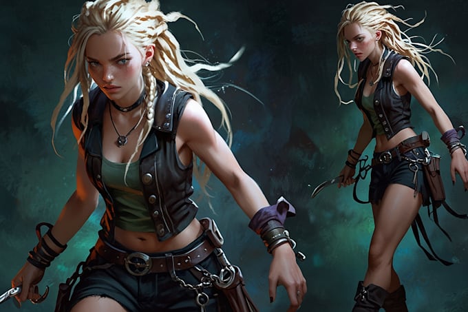 Gig Preview - Fantasy character art detailed and dynamic illustrations