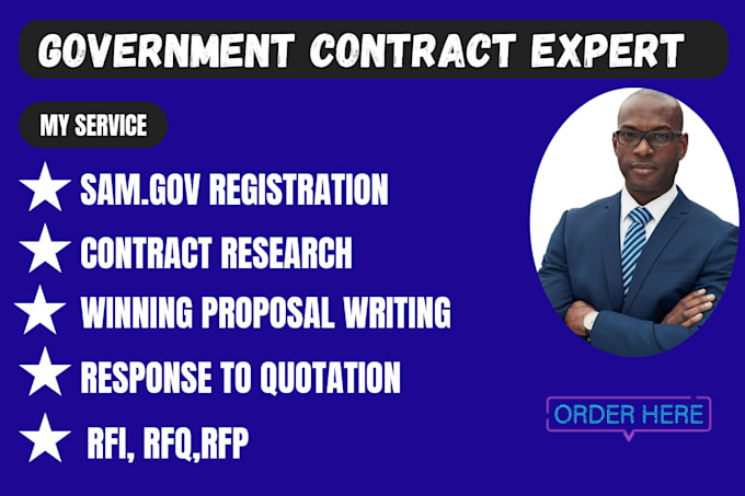 Gig Preview - Prepare winning bid proposal, research, and response to rfp, government contract