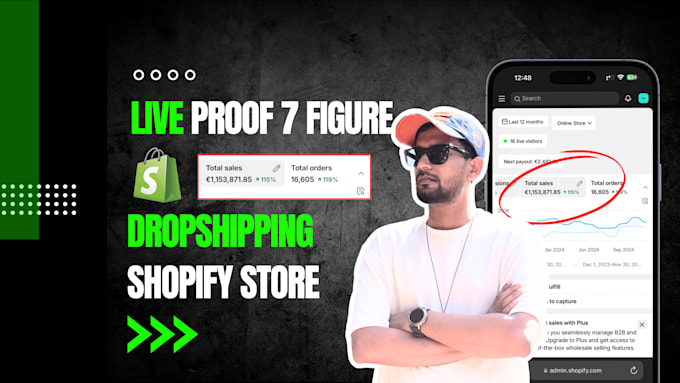 Gig Preview - Build an automated dropshipping shopify store or shopify website