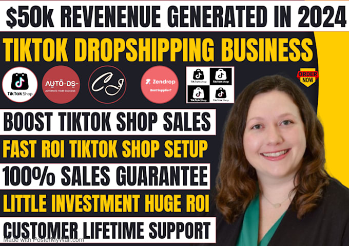 Gig Preview - Setup tik tok shop, tiktok shop dropshipping ads to boost tik tok shop sales