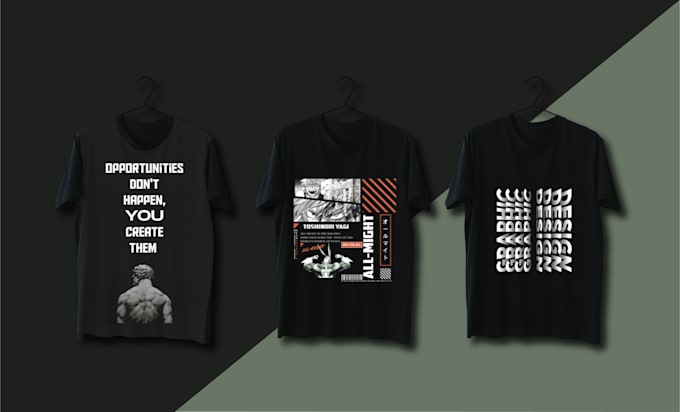 Gig Preview - Design typography tshirt and merchandies tshirt in 12 hours