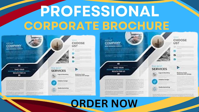 Gig Preview - Design corporate brochure or pdf brochure for marketing, company profile design