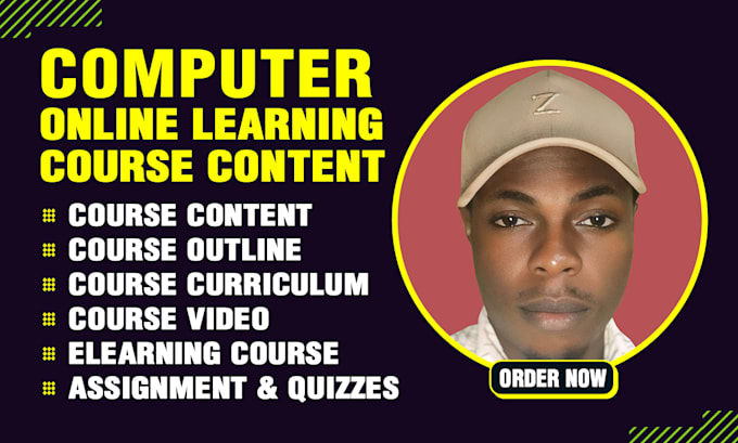 Bestseller - create online computer course content, course curriculum, elearning video