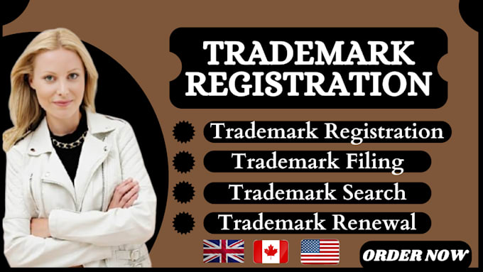 Gig Preview - Handle trademark registration, search, filing and branding for USA UK canada eu