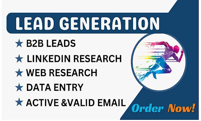 Gig Preview - Do b2b leads generation, contact list, linkedin leads and email list building