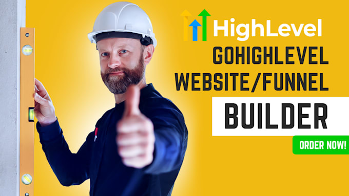 Gig Preview - Build go high level roofing plumbing solar home service and construction website