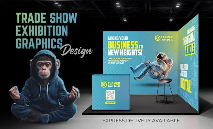 Gig Preview - Design professional trade show, exhibitions graphics