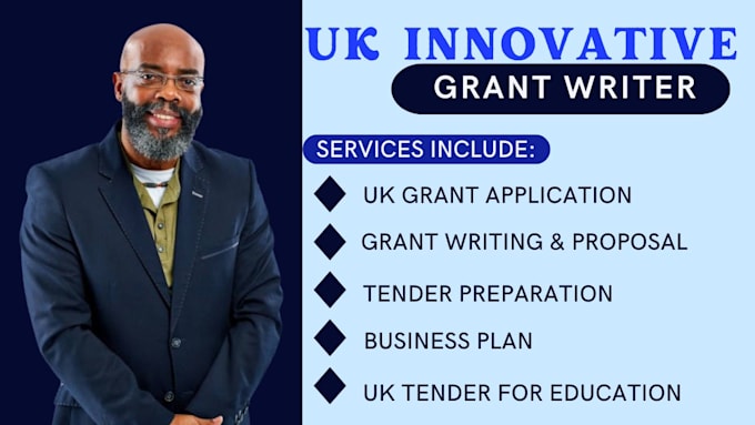 Bestseller - do UK grant applications, UK grant writing ,bid proposals ,UK tender  educations