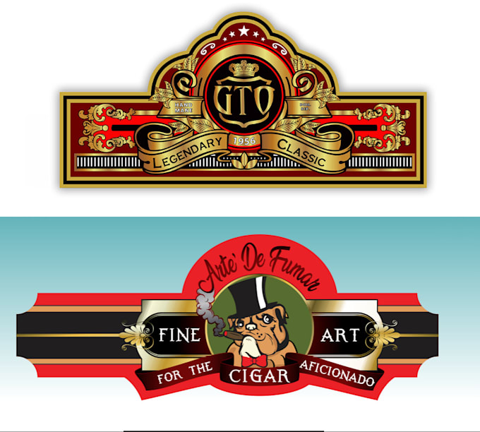 Gig Preview - Do cigar label, cigar logo, cigar band and cigar box design