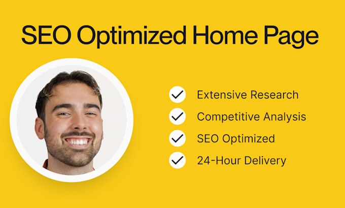 Gig Preview - Write SEO optimized home page that ranks on google