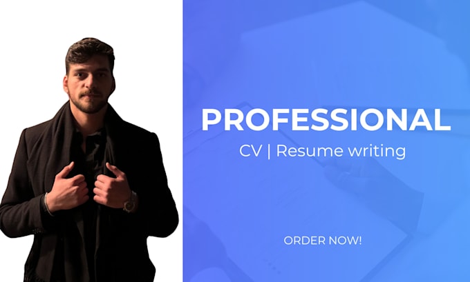 Gig Preview - Write you a professional CV, ats resume, CV maker design