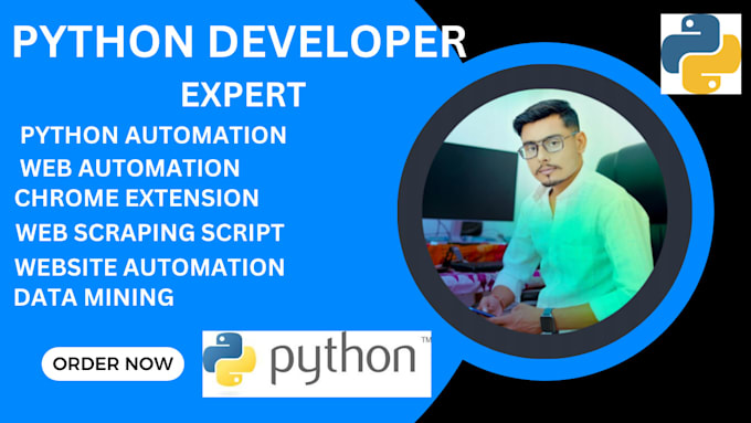 Gig Preview - Develop python bot,web automation,selenium ,web scraping script,browser bot,vba