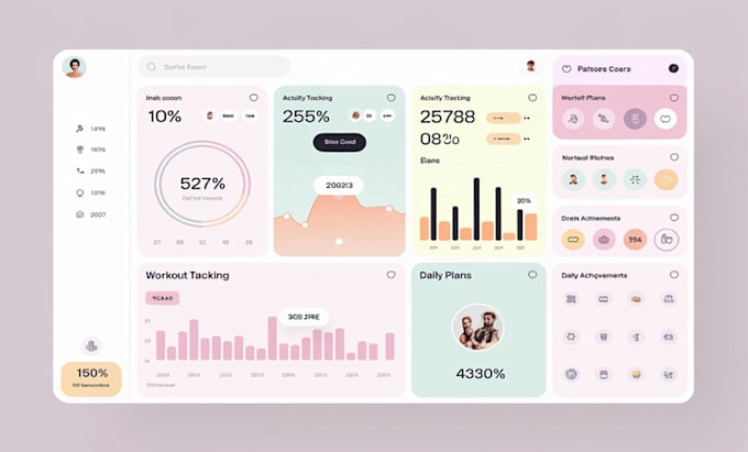 Gig Preview - Design dashboard design, figma landing page, admin panel, landing page, CRM