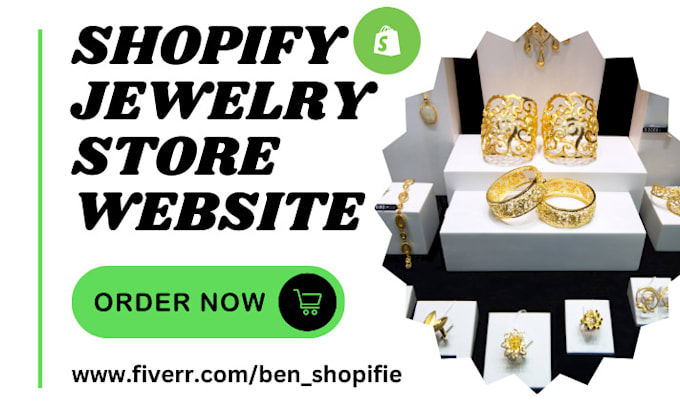 Gig Preview - Design luxury website fashion store jewelry store jewelry dropshipping store