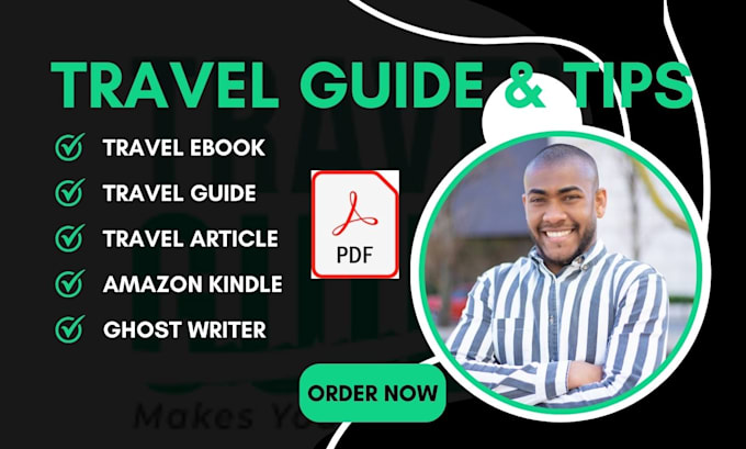 Gig Preview - Travel ebook ghost writer travel guide amazon kindle travel article travel ebook