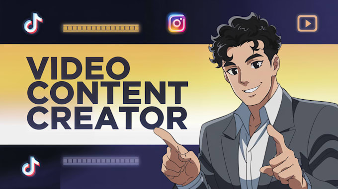 Gig Preview - Be your video content creator and editor for tiktok, reels, and youtube