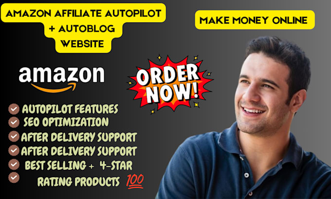 Gig Preview - Create autopilot amazon affiliate website affiliate marketing autopilot autoblog