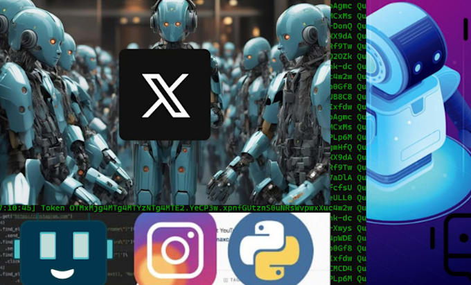 Gig Preview - Program custom twitter api bot x bot tiktok bot python bot