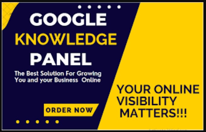 Gig Preview - Create google knowledge panel verified panel g0ogle graph knowledgepanel SEO