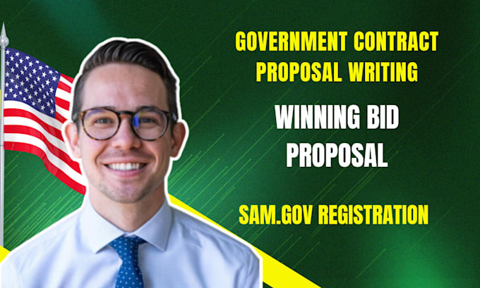 Gig Preview - Research government contract, bid proposal, rfi, rfq, grant proposal on sam gov