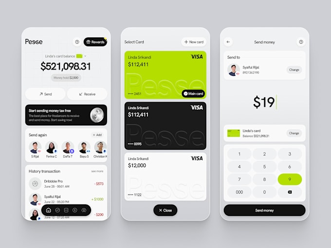 Bestseller - digital wallet and international money transfer app like wise, p2p payment app