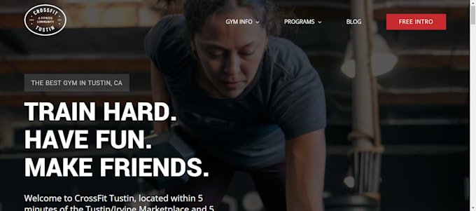 Gig Preview - Design gym website design fitness coach website redesign workout website design