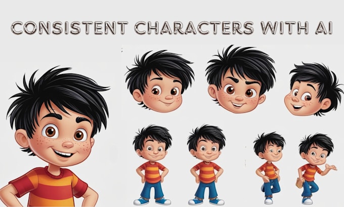 Gig Preview - Illustrate consistent characters and background for your children story book